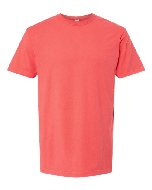 M&O 6500M Unisex Vintage Garment-Dyed T-Shirt - Bright Salmon