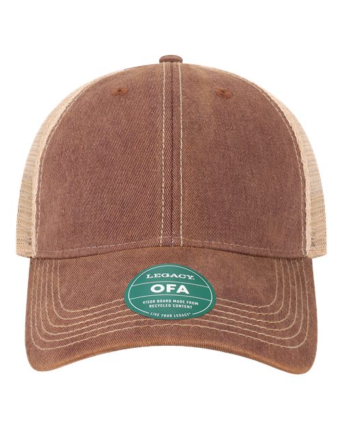 LEGACY OFA Old Favorite Trucker Cap - Burgundy/ Khaki