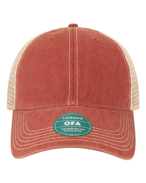 LEGACY OFA Old Favorite Trucker Cap - Cardinal/ Khaki