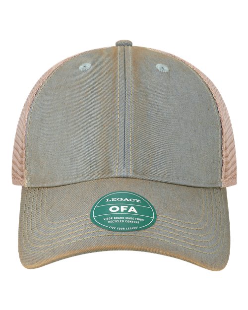 Load image into Gallery viewer, LEGACY OFA Old Favorite Trucker Cap - Light Blue/ Khaki
