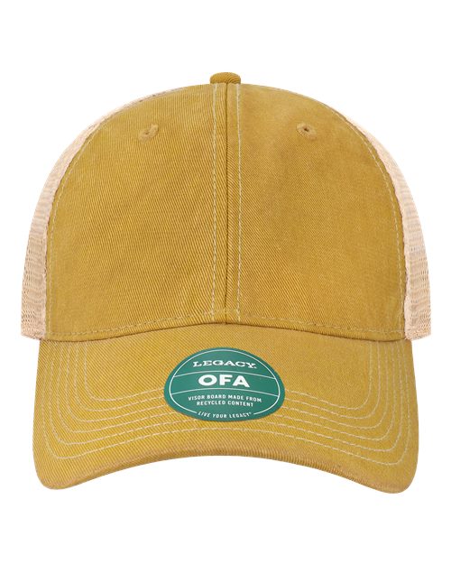 Load image into Gallery viewer, LEGACY OFA Old Favorite Trucker Cap - Yellow/ Khaki
