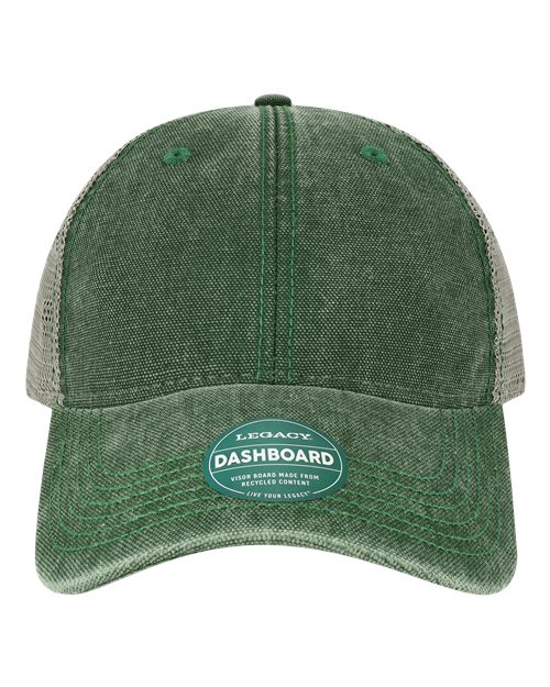 Load image into Gallery viewer, LEGACY DTA Dashboard Trucker Cap - Dark Green/ Grey
