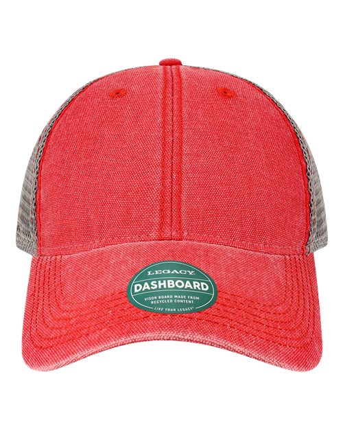 LEGACY DTA Dashboard Trucker Cap - Scarlet Red/ Grey