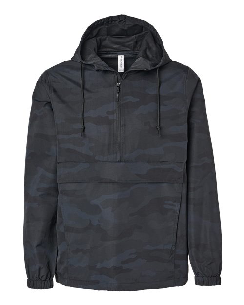 Independent Trading Co. EXP94NAW Men's Nylon Anorak - Black Camo