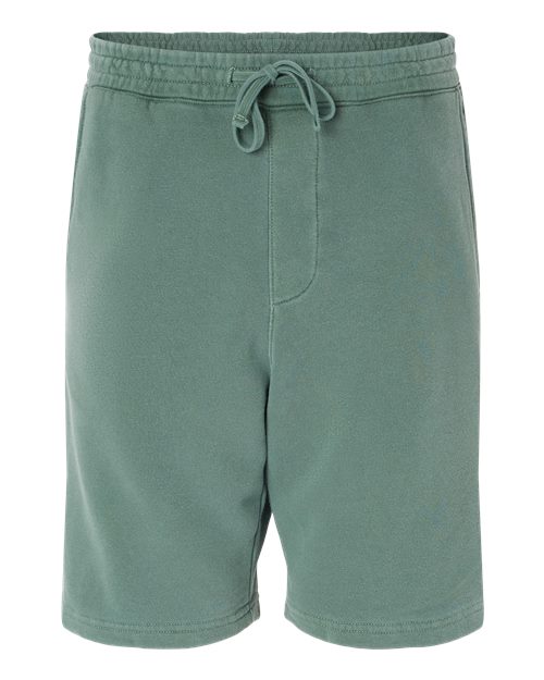 Independent Trading Co. PRM50STPD Unisex Pigment-Dyed Fleece Shorts - Pigment Alpine Green