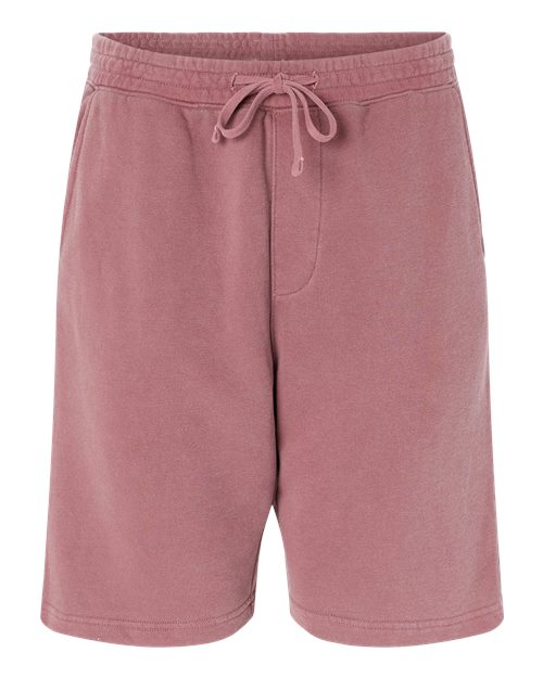 Independent Trading Co. PRM50STPD Unisex Pigment-Dyed Fleece Shorts - Pigment Maroon