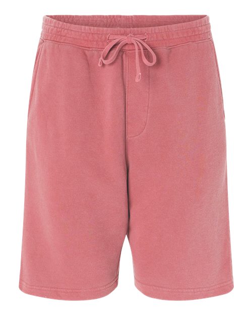 Independent Trading Co. PRM50STPD Unisex Pigment-Dyed Fleece Shorts - Pigment Pink