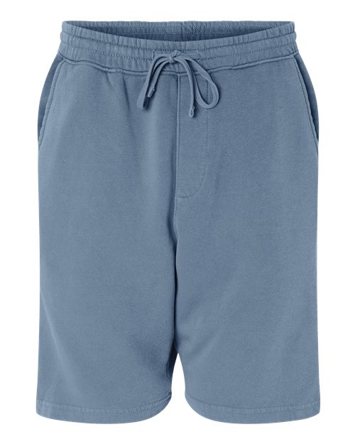 Load image into Gallery viewer, Independent Trading Co. PRM50STPD Unisex Pigment-Dyed Fleece Shorts - Pigment Slate Blue
