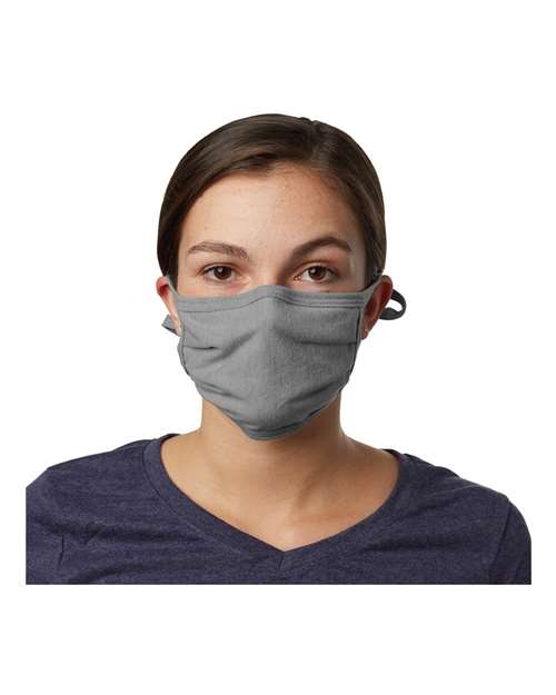 Hanes BMSKAR X-Temp™ 2-Ply Adjustable Face Mask - Concrete Grey