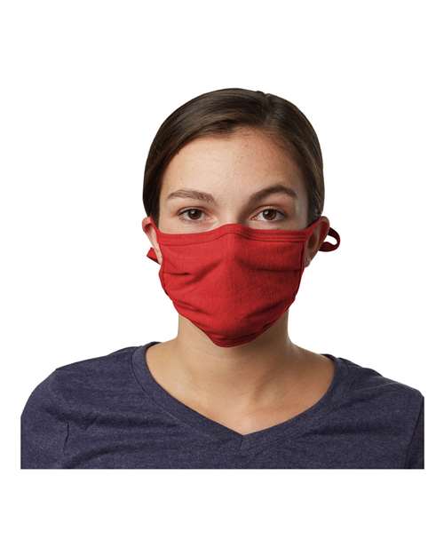 Hanes BMSKAR X-Temp™ 2-Ply Adjustable Face Mask - Deep Red