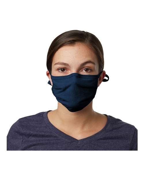 Hanes BMSKAR X-Temp™ 2-Ply Adjustable Face Mask - Navy
