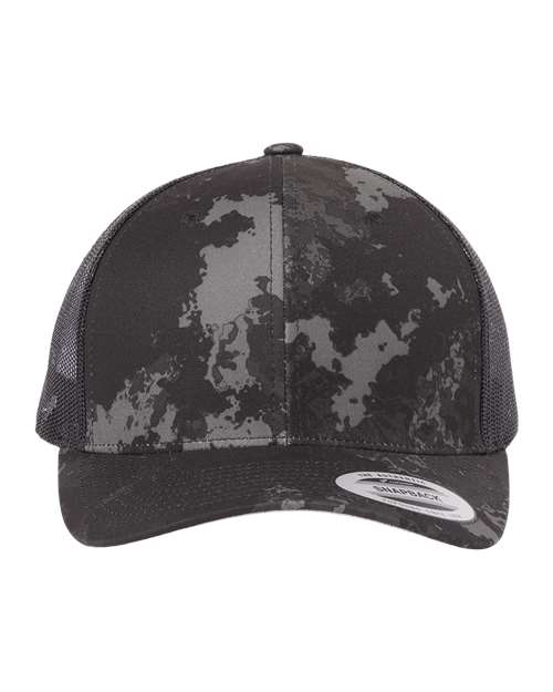 Load image into Gallery viewer, YP Classics 6606 Retro Trucker Cap - Poseidon Black
