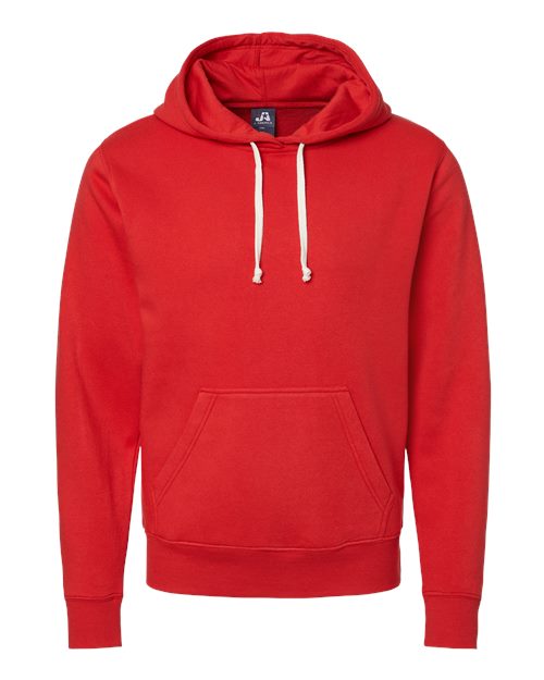 J. America 8871 Men's Triblend Fleece Hooded Sweatshirt - Red Solid