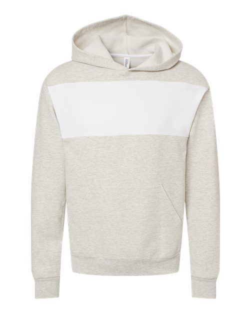 Unisex Nublend® Billboard Hooded Sweatshirt - Oatmeal Heather/ White