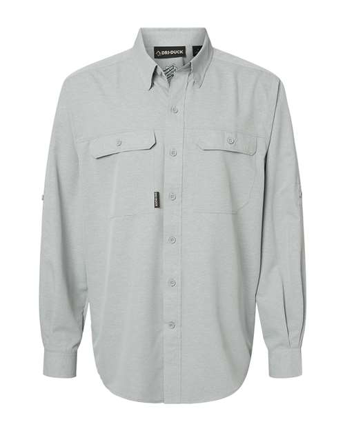 DRI DUCK 4441 Men's Crossroad Woven Shirt - Grey