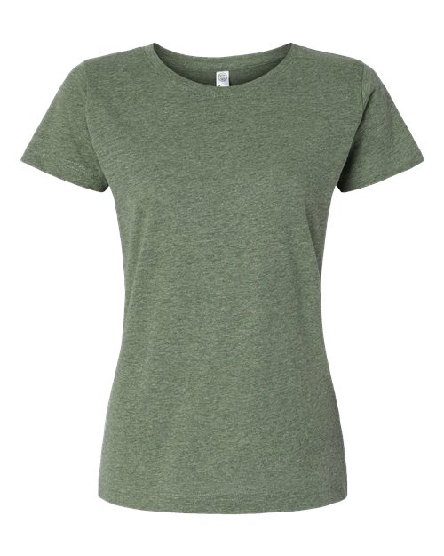 LAT 3516 Women's Fine Jersey Tee - Bamboo Blackout
