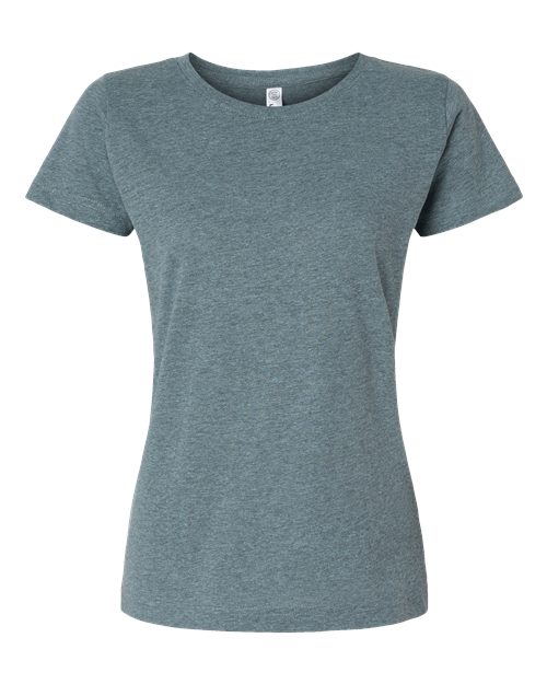 LAT 3516 Women's Fine Jersey Tee - Ice Blackout