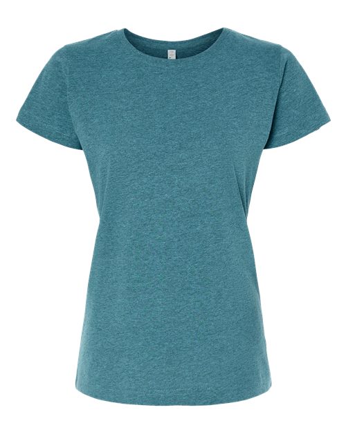 LAT 3516 Women's Fine Jersey Tee - Surf Blackout