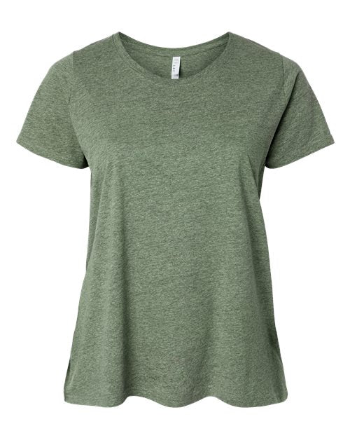 LAT 3816 Women's Curvy Collection Fine Jersey Tee - Bamboo Blackout