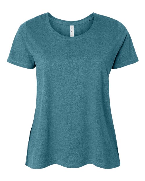 Load image into Gallery viewer, LAT 3816 Women's Curvy Collection Fine Jersey Tee - Surf Blackout
