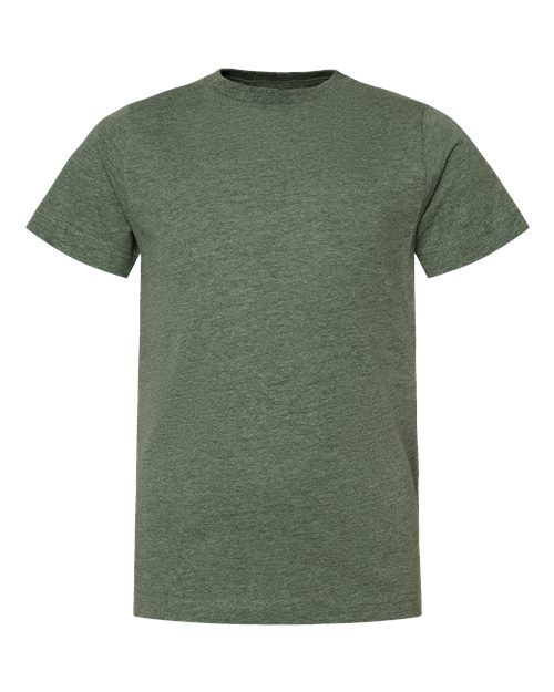LAT 6101 Youth Fine Jersey Tee - Bamboo Blackout