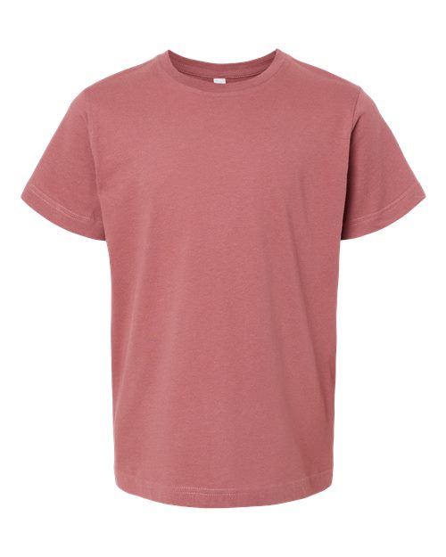 LAT 6101 Youth Fine Jersey Tee - Rouge