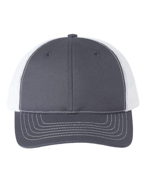 Load image into Gallery viewer, Classic Caps USA100 USA-Made Trucker Cap - Charcoal/ White
