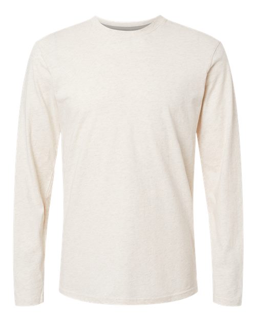 LAT 6918 Unisex Fine Jersey Long Sleeve Tee - Natural Heather