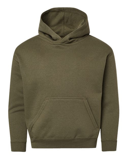 LAT 2296 Youth Hoodie Sweatshirt - Military Green