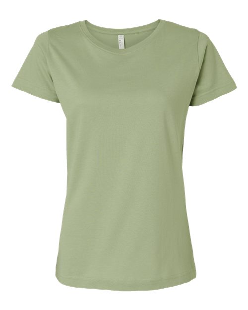LAT 3516 Women's Fine Jersey Tee - Sage