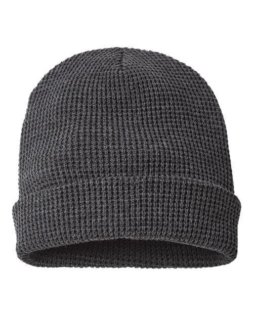 Load image into Gallery viewer, Richardson 146R Waffle Cuffed Beanie - Heather Charcoal
