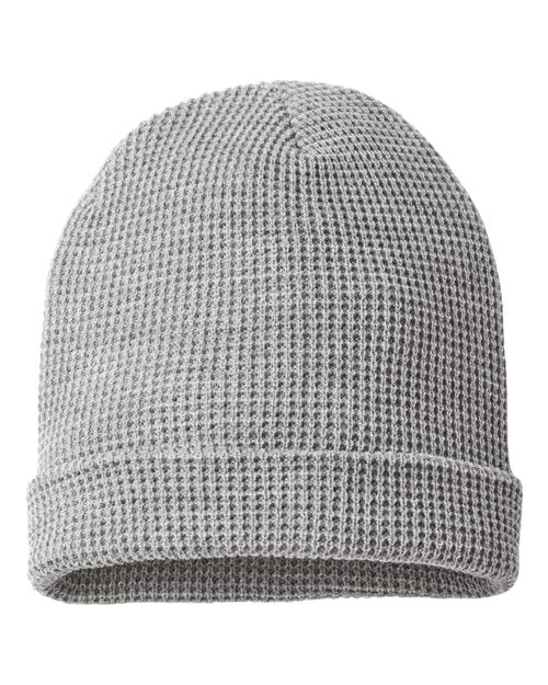 Richardson 146R Waffle Cuffed Beanie - Heather Grey