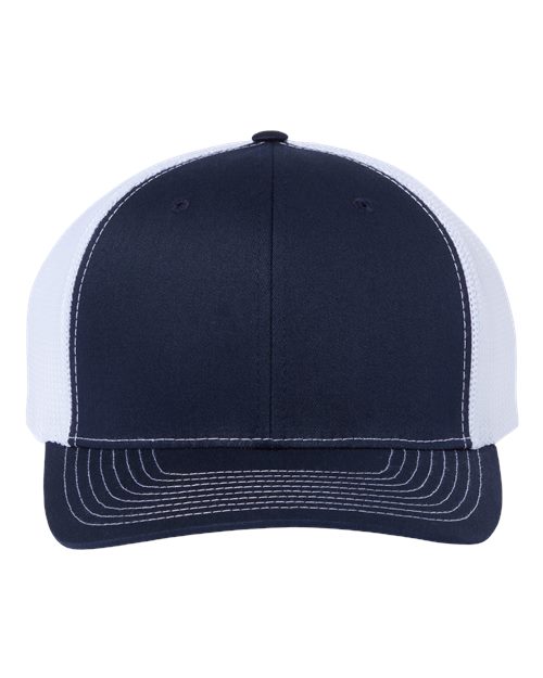 Load image into Gallery viewer, Richardson 112PL 112+ R-Flex Adjustable Trucker Cap - Navy/ White
