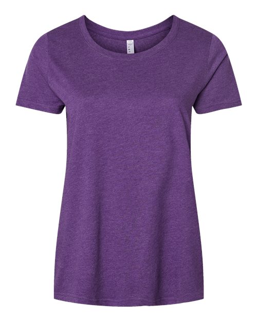 Load image into Gallery viewer, LAT 3816 Women's Curvy Collection Fine Jersey Tee - Vintage Purple
