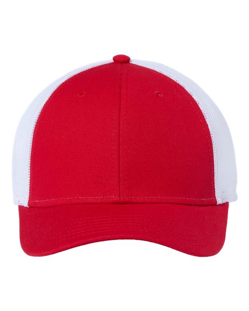 Atlantis Headwear RETH Sustainable Recy Three Trucker Cap - Red/ White