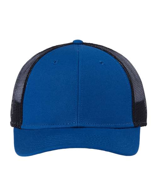 Load image into Gallery viewer, Atlantis Headwear RETH Sustainable Recy Three Trucker Cap - Royal/ Black
