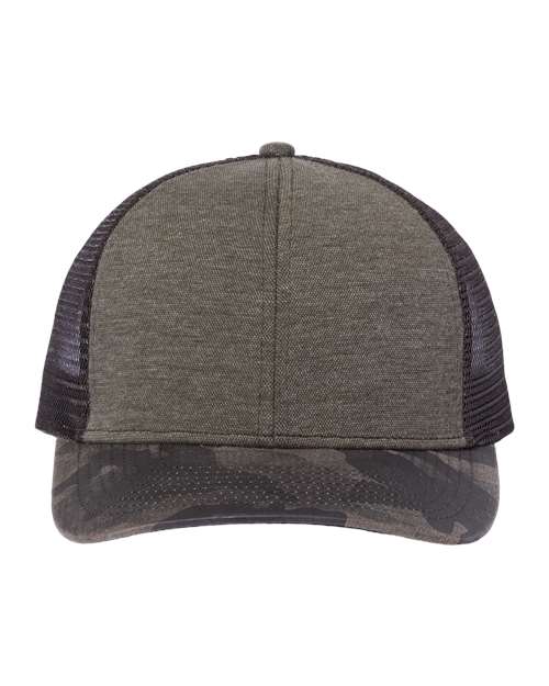 Load image into Gallery viewer, DRI DUCK 3358 Pique Trucker Cap - Rock/ Camo
