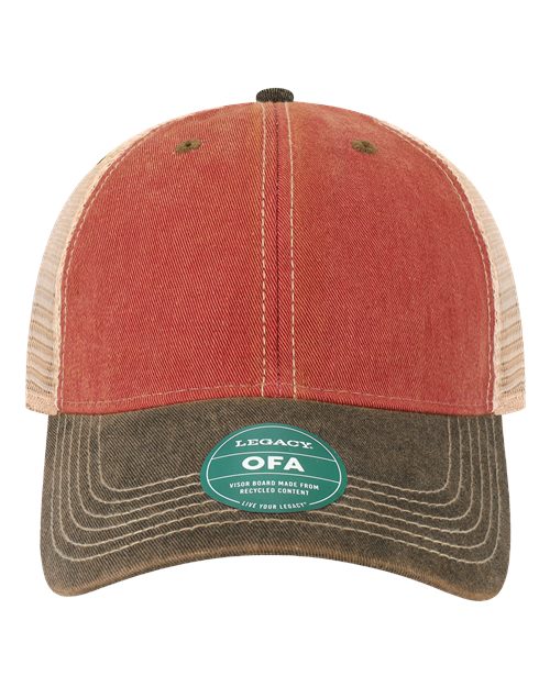 LEGACY OFA Old Favorite Trucker Cap - Cardinal/ Black/ Khaki