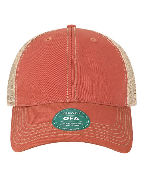 LEGACY OFA Old Favorite Trucker Cap - Nantucket Red/ Khaki