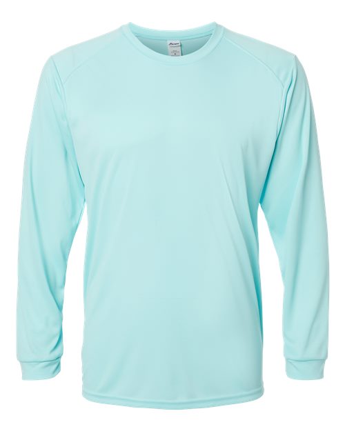 Paragon 210 Unisex Long Islander Performance Long Sleeve T-Shirt - Aqua Blue