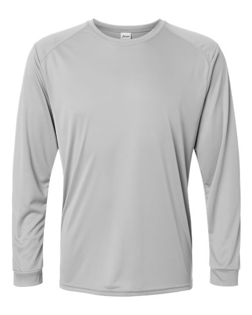 Load image into Gallery viewer, Paragon 210 Unisex Long Islander Performance Long Sleeve T-Shirt - Medium Grey
