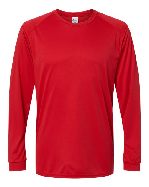 Load image into Gallery viewer, Paragon 210 Unisex Long Islander Performance Long Sleeve T-Shirt - Red
