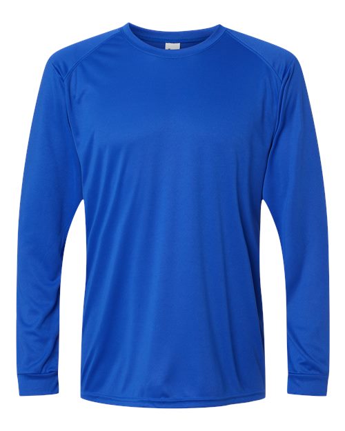 Load image into Gallery viewer, Paragon 210 Unisex Long Islander Performance Long Sleeve T-Shirt - Royal
