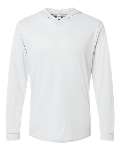 Paragon 220 Unisex Bahama Performance Hooded Long Sleeve T-Shirt - Aluminum