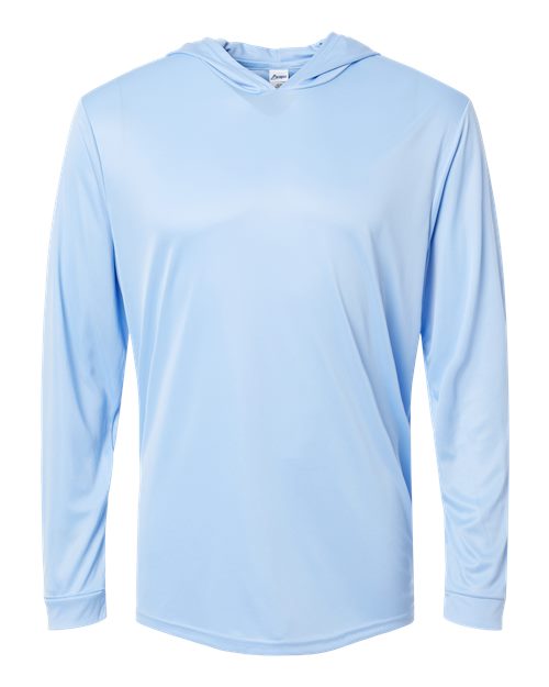 Paragon 220 Unisex Bahama Performance Hooded Long Sleeve T-Shirt - Blue Mist