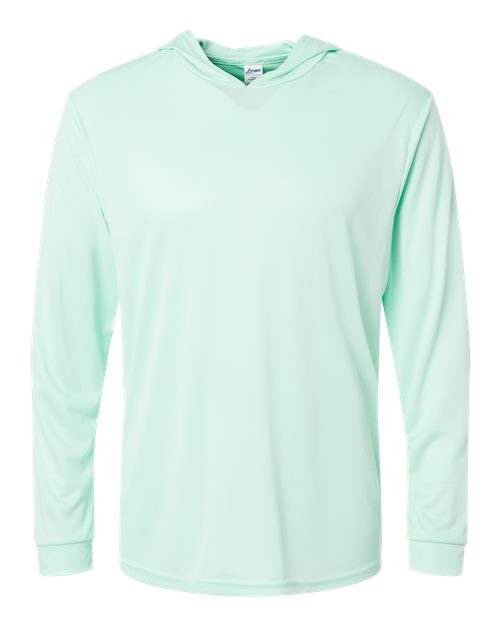 Paragon 220 Unisex Bahama Performance Hooded Long Sleeve T-Shirt - Mint Green