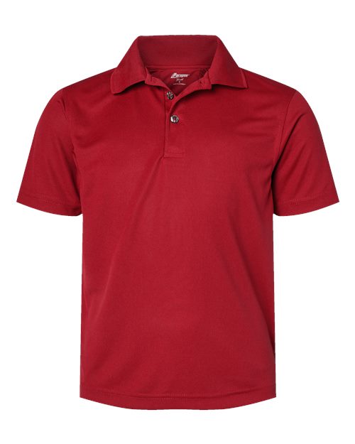 Paragon 108Y Youth Saratoga Performance Mini Mesh Polo - Red