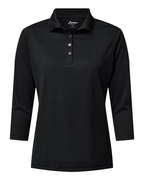 Load image into Gallery viewer, Paragon 120 Women's Lady Palm Three-Quarter Sleeve Polo - Black

