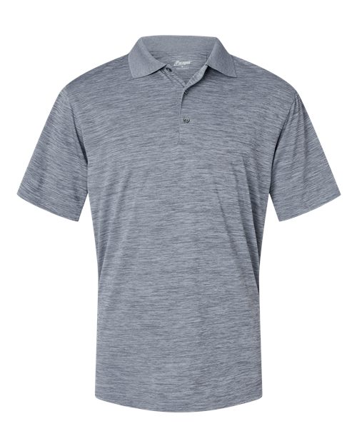 Paragon 130 Men's Dakota Striated Heather Polo - Steel Grey Heather