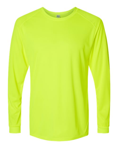 Paragon 210 Unisex Long Islander Performance Long Sleeve T-Shirt - Safety Green